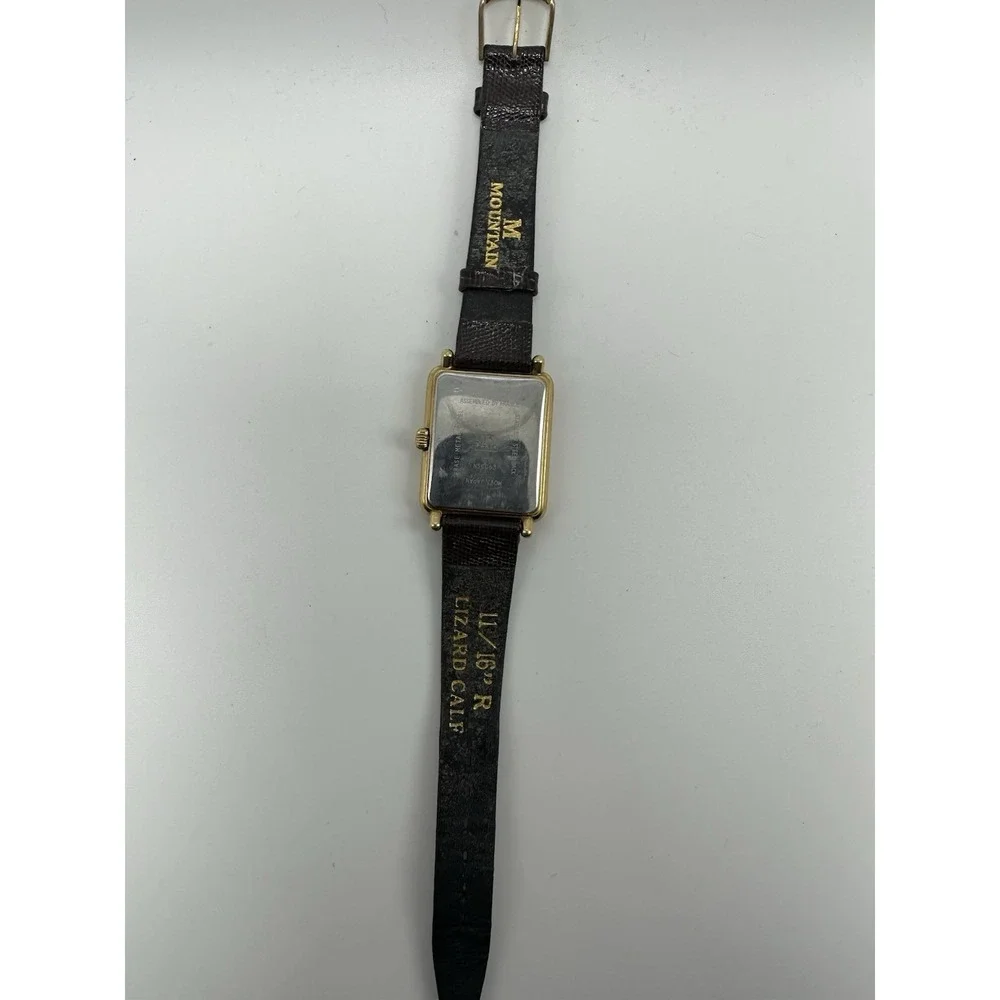 Jaz Paris N5CQ63 Triple Date Tank Watch New Battery 30MM 7.75
